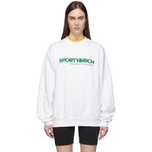 *SOLD* NWT Sporty & Rich White Science Sweatshirt